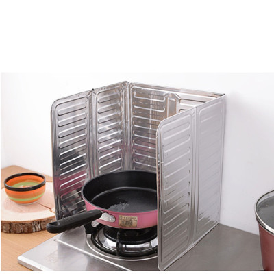 Dụng Cụ Chắn Dầu Mỡ Tấm Chắn Gió Cho Bếp Gas Size 32.5*84cm Trơn Gấp Gọn Dễ Vệ Sinh