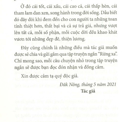 Rừng Xa - Tập Truyện Ngắn