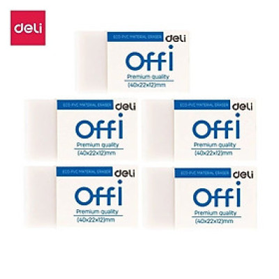 Set 5 gôm tẩy trắng Deli 03010 / 03110 - Tẩy chì Deli EH03010 / EH03110