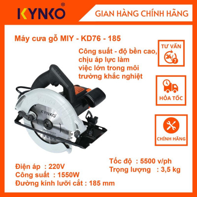 Máy cưa gỗ cầm tay chính hãng Kynko MIY- KD76 -185 # 6761 giá tốt