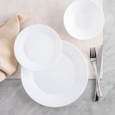 Đĩa (dĩa)/Bộ 6 đĩa thủy tinh nông lòng Luminarc Harena 27cm N5804/N5804*6 | Hàng chính hãng