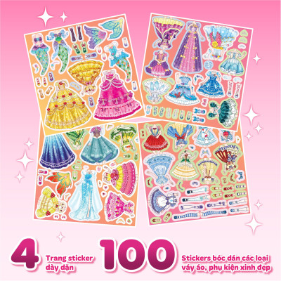 Sách Thời trang Công chúa Cổ tích (4 trang stickers)
