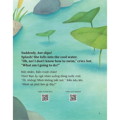 Học Tiếng Anh Cùng Truyện Ngụ Ngôn Aesop - Kiến Và Bồ Câu - The Ant And The Dove