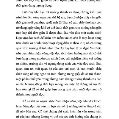Dạy Con Đọc Sách - Nuôi Dưỡng Tình Yêu Trọn Đời Của Con Dành Cho Sách