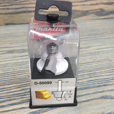 Mũi phay chữ S ổ bi Makita (cốt 1/4") D-50099