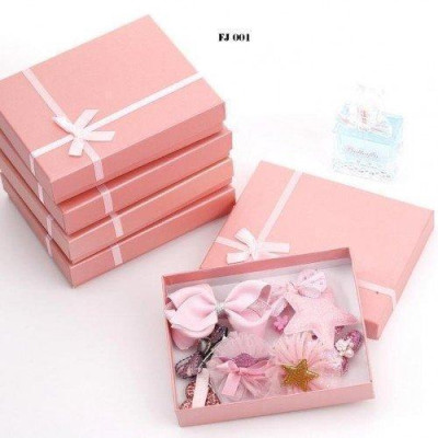 Hộp 10 Phụ Kiện Kẹp Tóc Băng Đô Cho Bé Gái Nhiều Màu Sắc