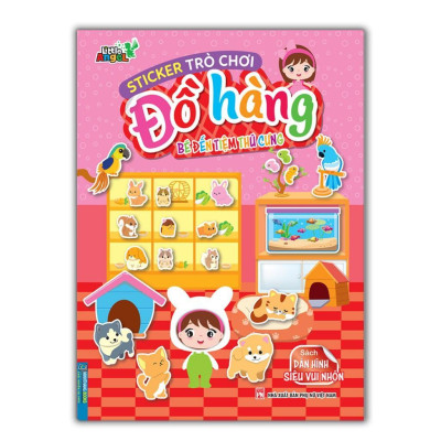 Sách - Sticker Trò Chơi Đồ Hàng - Bé Đi Du Lịch Biển + Bé Đến Tiệm Thú Cưng - Combo 2 Cuốn - Minh Thắng