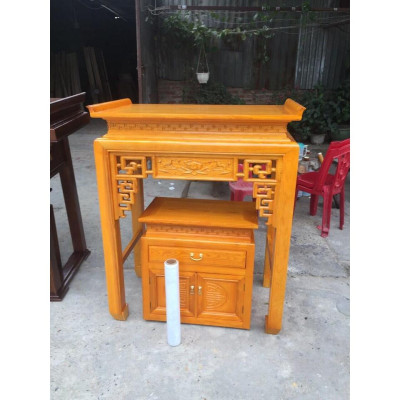 Án gian gỗ sồi Nga kt 153x 67x127 , giá báo chưa có bàn cơm, bàn cơm thêm 2tr500k