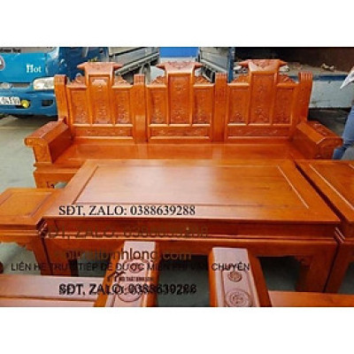 bộ bàn ghế cuốn thư tay hộp gỗ gõ