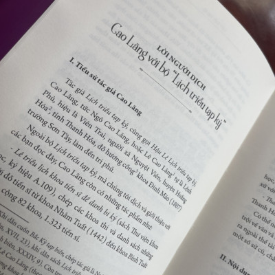 LỊCH TRIỀU TẠP KỶ (tập 1) – HOA BẰNG dịch – in bản Hán văn -