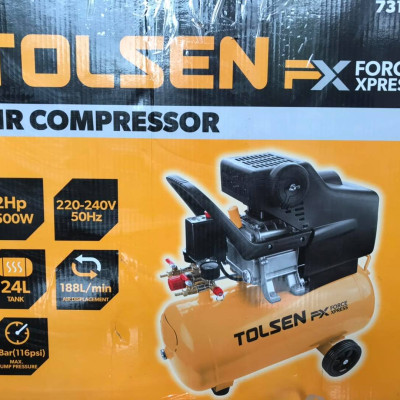 Máy nén khí có dầu ( siêu êm) 24L 1500W Tolsen 73114- Hàng chính hãng