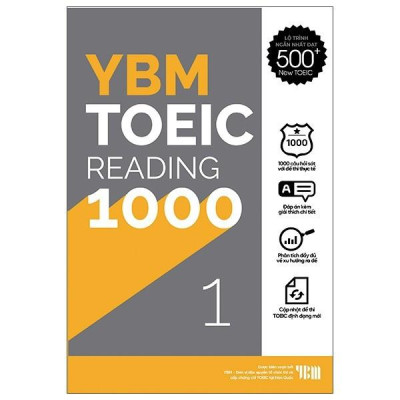 Sách YBM TOEIC READING 1000 VOL 1 (Mục tiêu 500+ TOEIC) - Alphabooks - BẢN QUYỀN