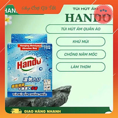 Hộp 5 túi hút ẩm chống mốc treo tủ quần áo tủ giày dép tủ bếp Hando 5x50Gr