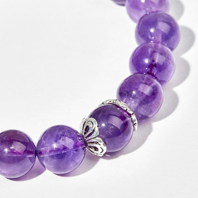  Vòng Tay đá thiên nhiên phối charm phật bạc size hạt 10mm - Ngọc Quý Gemstones