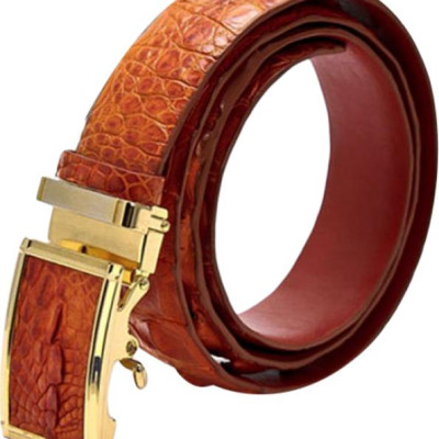 Bộ Ví & Thắt Lưng Nam Da Cá Sấu Gai Đuôi Huy Hoàng HT2209-HT4212 (23 x 11,5 cm) - Vàng