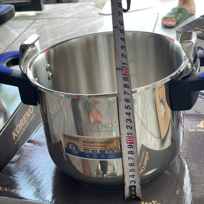 Nồi áp suất inox 304, chống nổ, dùng cho bếp từ bếp ga bếp hồng ngoại dung tích 6 lít và 8 lít hàng chính hãng