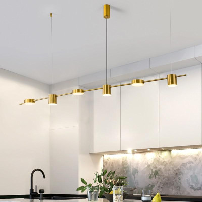 Đèn thả Bàn ăn Decor màu Gold cao cấp hép mạ đồng