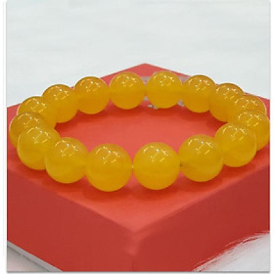 Vòng tay phong thủy đá mã não vàng MU350