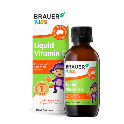 Brauer Kids Liquid Vitamin C - Bổ sung vitamin C cho trẻ từ 1 tuổi (100ml)