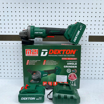 MÁY MÀI GÓC SỬ DỤNG PIN 21V (CHÂN PIN PHỔ THÔNG) 100mm DEKTON M21-AG100BTV - HÀNG CHÍNH HÃNG