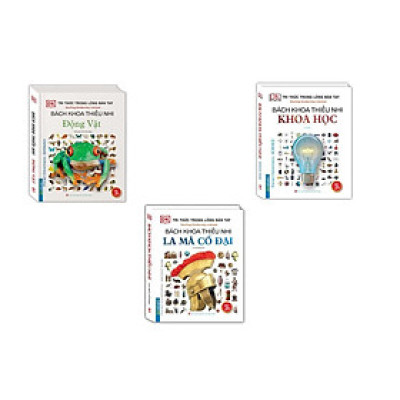 Sách - Bách Khoa Thiếu Nhi Động Vật + Bách Khoa Thiếu Nhi - La Mã Cổ Đại + Bách Khoa Thiếu Nhi Khoa Học  Combo 3 Cuốn Bìa Cứng - Minh Thắng