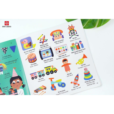Sách - Thế Giới Từ Vựng Cho Bé Nội Dung Phong Phú Bao Trùm Nhiều Chủ Đề Hấp Dẫn - Đinh Tị Books
