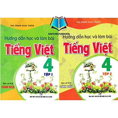 Sách - Combo Hướng Dẫn Học Và Làm Bài Tiếng Việt 4 - Tập 1 + 2 (Bám Sát SGK Cánh Diều)