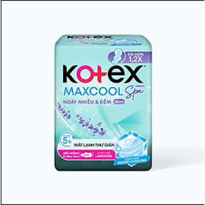 28cm - Combo 8 Gói Kotex MaxCool Ngày Nhiều Và Đêm 28cm - Mỗi Gói 6 Miếng -Hsd Mới