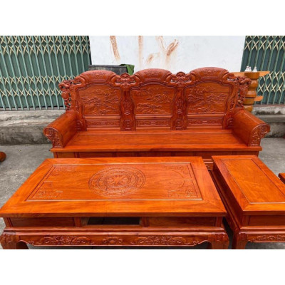 Bàn Ghế Khổng Minh Gia Cát Lượng Gỗ Hương Đá