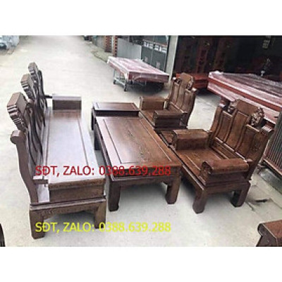 Bàn ghế âu á tay hộp trương voi gỗ mun đuôi công đẹp