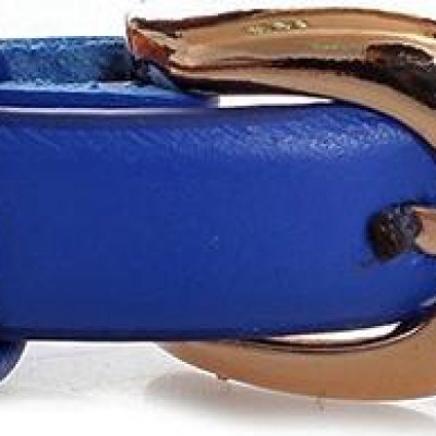 Thắt lưng nữ da bò Huy Hoàng cỡ nhỏ màu xanh dương HT5113