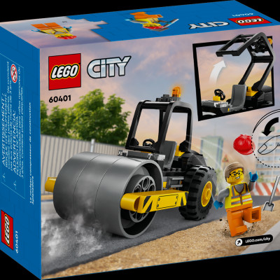 Đồ Chơi Lắp Ráp Xe Lu Công Trình - Construction Steamroller - Lego City 60401 (78 Mảnh Ghép)