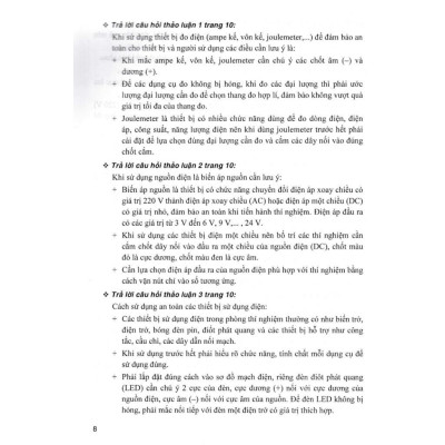 Sách - Hướng Dẫn Trả Lời Câu Hỏi Và Bài Tập Vật Lí Lớp 8 - Khoa Học Tự Nhiên - Bám Sát SGK Kết Nối Tri Thức Với Cuộc Sống - Hồng Ân