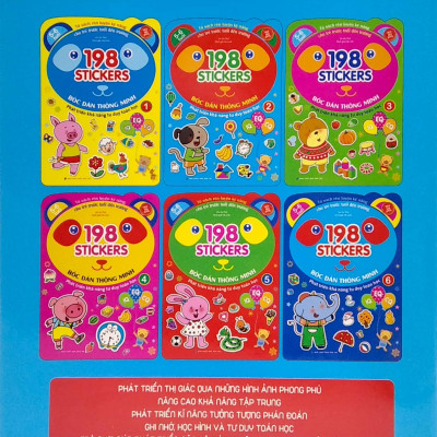 Bóc Dán Hình Thông Minh Phát Triển Khả Năng Tư Duy Toán Học IQ EQ CQ (5-6 Tuổi) - 198 Sticker (Quyển 2)
