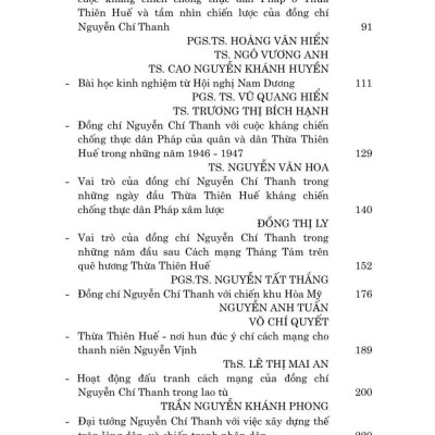 Đồng Chí Nguyễn Chí Thanh với cách mạng Thừa Thiên Huế  (1937 - 1949) bản in 2024