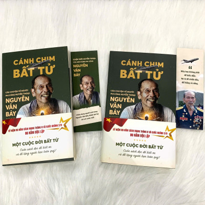 Sách - Cánh Chim Bất Tử - Câu Chuyện Về Người Phi Công Huyền Thoại Nguyễn Văn Bảy - Phiên Bản Kỷ Niệm 80 Năm - Tặng Kèm Bookmark + Postcard