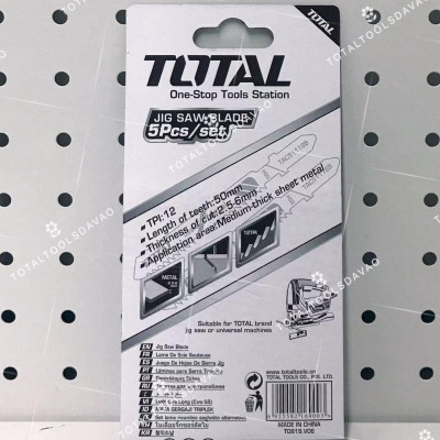 BỘ LƯỠI CƯA SẮT 5 CHI TIẾT TOTAL TAC51118B