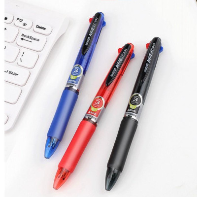 Hộp 12 Cây Bút Bi 3 ngòi 3 màu 0.7mm BAOKE/B52