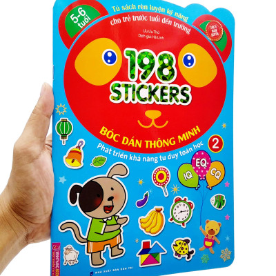 Bóc Dán Hình Thông Minh Phát Triển Khả Năng Tư Duy Toán Học IQ EQ CQ (5-6 Tuổi) - 198 Sticker (Quyển 2)