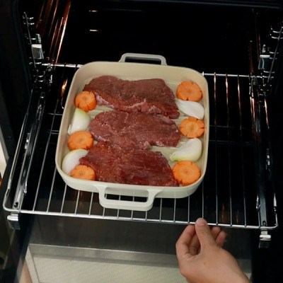 [Hàng chính hãng] Chảo nướng chống dính bếp từ  Neoflam Fika 28cm. dùng để nướng trên bếp hoặc thay khay trong lò nướng.  Made in Korea. Hàng có sẵn, giao ngay