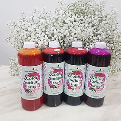 Dung Dịch Nhuộm Hoa Cắt Cành Đổi Màu (Combo 4 chai) theo Công Nghệ Israel giúp hoa nhuộm đổi màu theo ý muốn – The Color Sodium for Fresh Flowers