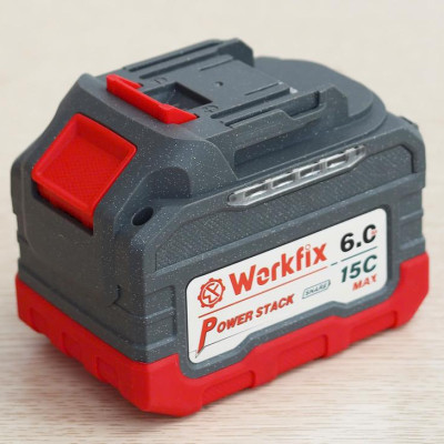 ( Pin Workfix Power Stack - xả 15 C) Dòng pin cao cấp workfix 15 cel- xả 15 C - Chân pin phổ thông M21- mạch xả cao lên tới 80 A- dùng được cho máy hãng MKT- dùng cho máy khoan pin , mày pin, siết bulong pin, cắt cỏ pin