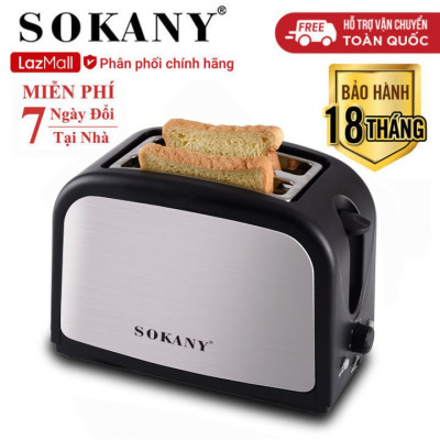 Máy nướng bánh mì tự nảy bánh công suất 800W SOKANY, công suất 800W [ BẢO HÀNH UY TÍN 1 NĂM ] - HÀNG CHÍNH HÃNG - DELIYA