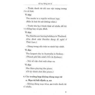 Sách - Sổ Tay Tiếng Anh Lớp 8 - Dùng Chung Cho Các Bộ SGK Hiện Hành - Hồng Ân