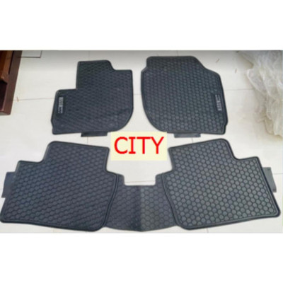 Thảm Sàn Cao Su Đúc Xe Honda City 2022-2023 Mẫu Tổ Ong Cao Cấp