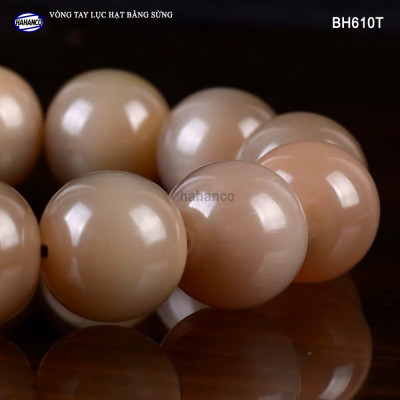 Vòng tay sừng bò Châu Phi Trắng - phong thủy đuôi lục hạt (BH610T) Đây sẽ là thứ mang tài lộc về nhà bạn - Bracelet of HAHANCO
