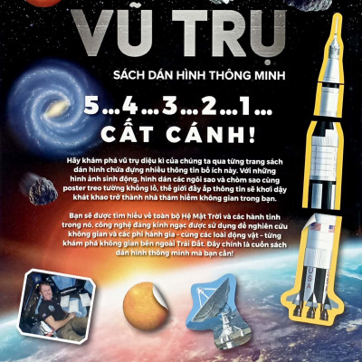 Combo Bộ Sách Dán Hình Thông Minh: Vũ Trụ + Quốc Kì (Bộ 2 Cuốn)