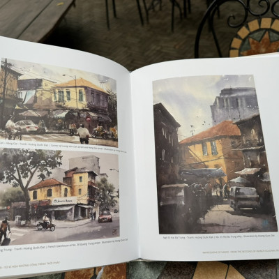 (Bìa cứng - In màu toàn bộ) ẤN TƯỢNG HÀ NỘI - Từ kí hoạ những công trình thời Pháp  – Nhiều Tác Giả - Nxb Kim Đồng