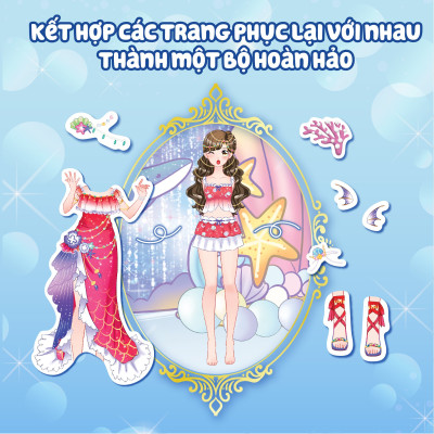 Sách Thời trang Công chúa Kỳ diệu (4 trang stickers)