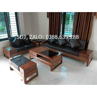 Bộ ghế gỗ sồi phòng khách